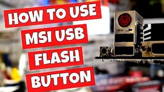 How To Flash MSI B450 Gaming Plus Max BIOS With USB Flash Back Button