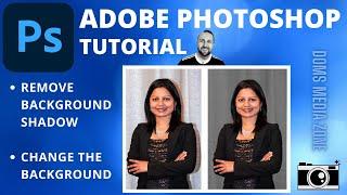 Photoshop Tutorial 2022 | Remove Background Shadows | Change the Background Exposure |