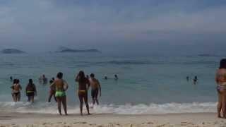 Sexy brazilian girls in Bikini Iapanema Beach Rio de Janeiro  2013 Brazil