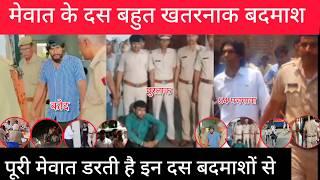 मेवात के दस खतरनाक बदमाश Mewat ke top 10 gangster Mewati Video