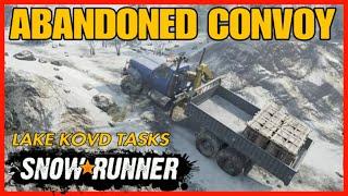 SNOWRUNNER LAKE KOVD TASKS PS4 LETS PLAY ABANDONED CONVOY