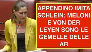 APPENDINO IMITA SCHLEIN: MELONI E VON DER LEYEN SONO LE GEMELLE DELLE AR