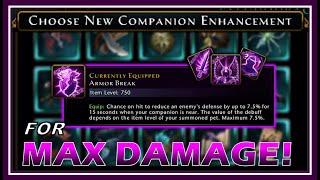 The BEST Companion Enhancements you NEED to USE for MAX DAMAGE! (Dps & Support) - Neverwinter M24