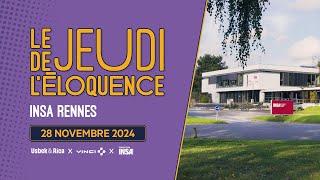 Jeudi de l'éloquence • INSA Rennes