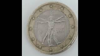 1 Euro Münze  2002 R-_ Sammler Wert Italy Da Vinci PicClick