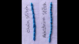 Easy Chain & Palestrina Stitch Tutorial