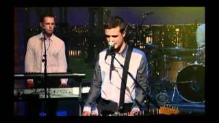 White Lies - "Bigger Than Us" 5/16 Letterman (TheAudioPerv.com)