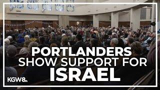 Portlanders gather in solidarity with Israel