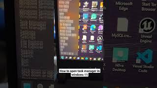 How to open task manager in windows 11