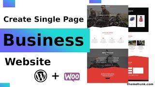 Create Single Page Business website with Oneline WordPress Theme | ThemeHunk