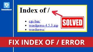 How To Fix 'Index Of/' Error :  DomainRacer 2024