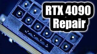 Gigabyte Aorus RTX 4090 graphics card repair - Connector broke off Part 2