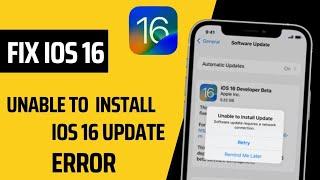 Unable To Install IOS 16 Update Error Here's The Fix.....?