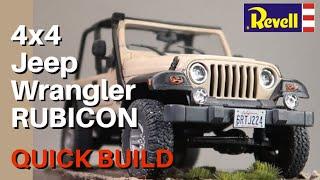 REVELL'S  4 x4 JEEP WRANGLER RUBICON QUICK BUILD [A Graduation Gift]