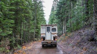 Solo Overnight Deep in the Forest (in my Renovated Truck Camper)