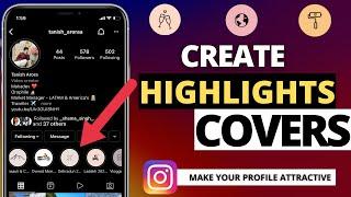 How To Create Instagram Story Highlight Covers  | How To Make Instagram Highlight Icons 2021