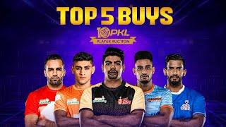Top 5 Buys at PKL Season Player Auction | Pro Kabaddi