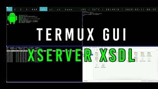 Termux GUI - dwm Running On Termux Using XServer XSDL (Android)