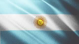 Argentina flag waving/2-min loop/ after effect animation