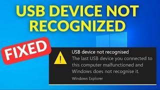 USB Device Not Recognized? Troubleshooting & Fixes for Windows