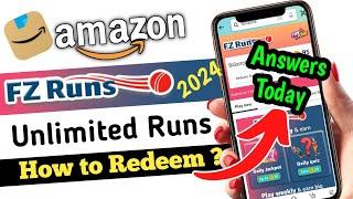 Amazon Fz Runs Quiz Answers Today 2024| Amazon Fz Runs Redeem & Get Amazon Pay Balance@QuizzingTech