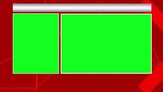 News Frame dual windows Green Screen