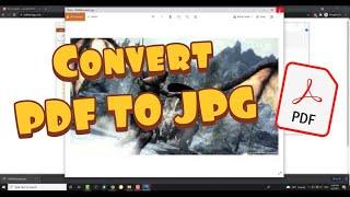 How to Convert PDF to JPG/PNG - FREE