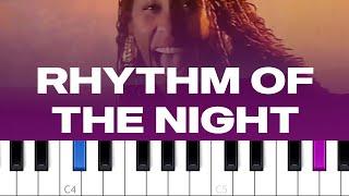 Corona - The Rhythm of the Night (piano tutorial)