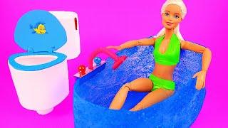 DIY Barbie Washing Machine; Bathroom, Bedroom and MORE!