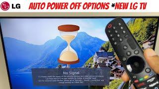 Auto power Off *New LG Smart TV