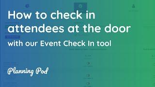 Event Check In App w/ QR Code Reader - How to easily check in guests at the door - Planning Pod