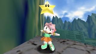 Amy Rose Playable in Super Mario 64 (Custom Moveset)