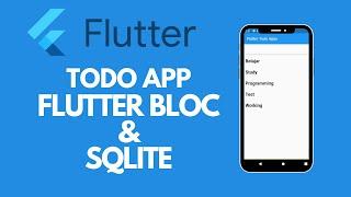 Flutter Todo App with Flutter BLoC & SQLite