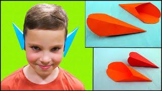 Paper elf ears | paper crafts | easy origami | origami.