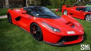 Ferrari LaFerrari - Start, Revs and Convoy at Cars and Coffee Brescia