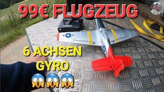 FÜR 99€ GUT ODER SCHLECHT? 761-5 Volantex Mustang P51 RC Flugzeug Gilder 6 achsen gyro stabilisator