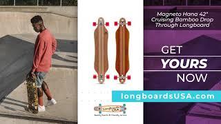 magneto hana 42 cruising bamboo drop through longboard