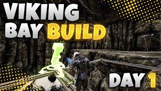 SOLO Claiming A Broken Location With CUSTOM CAVES On DAY 1 - ARK