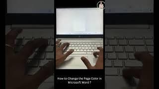 How to Change the Page Color in Microsoft Word? #shorts