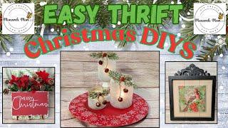 ⭐Quick & Easy THRIFT STORE CHRISTMAS DIYS | Dollar Tree DIY | Magnolia Design Co | Christmas 2024⭐