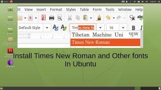 How to install Microsoft fonts in Ubuntu