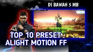 TOP 10 PRESET ALIGHT MOTION TERBARU DAN TERKEREN