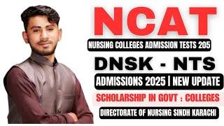 Directorate of Nursing Sindh Karachi | Admissions 2025 | DNSK NTS Updates