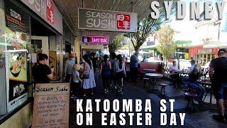 Walking in Katoomba on Easter Day, Blue Mountains, Sydney NSW Australia 2022