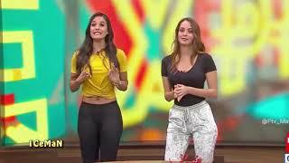 Ana Luisa leggin negro y Gina Holguin pants plateado