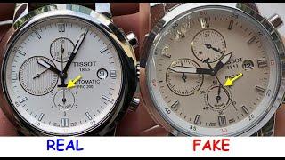 Tissot watch real vs fake. How to spot original Tissot 1853 PRC 200 wrist watch