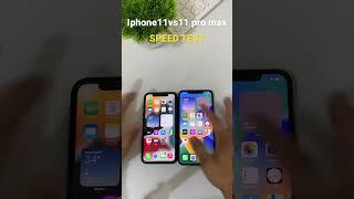 Iphone 11 vs Iphone 11 pro max || Speed Test #shorts