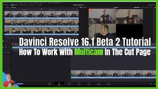 Davinci Resolve 16.1 BETA 2-How To Multicam on the cut page