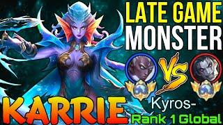 Late Game Monster Karrie VS Top Global Khufra - Top 1 Global Karrie by Kyros- - Mobile Legends