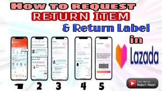 How To Request RETURN ,REFUND And RETURN LABEL In Lazada|Easy Tutorial Step by Step|Kathrine Cuyos